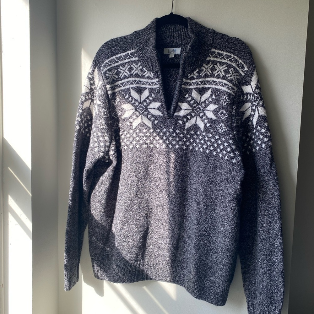 Croft & Barrow Quarter Zip Sweater